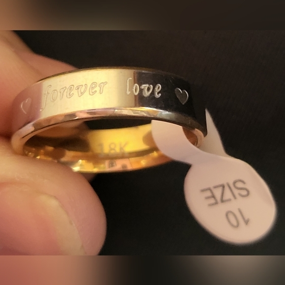 Forever love 18k inscribed ring! I have 1 women's size 6 ring available. - Picture 2 of 7